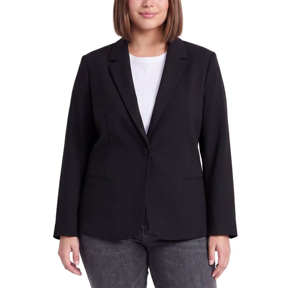 Lafayette 148 New York Womens  Plus Eastman Blazer, Black